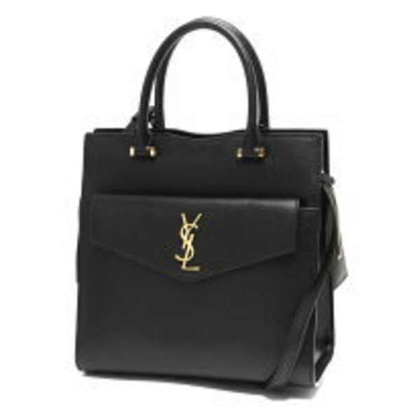 Saint Laurent Handbags - Saint Laurent Yves Paris Uptown Shoulder Bag Black